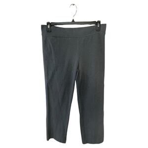 Lands End Pants Womens Medium Petite Mid Rise Stretch Preppy Minimalist Pull On